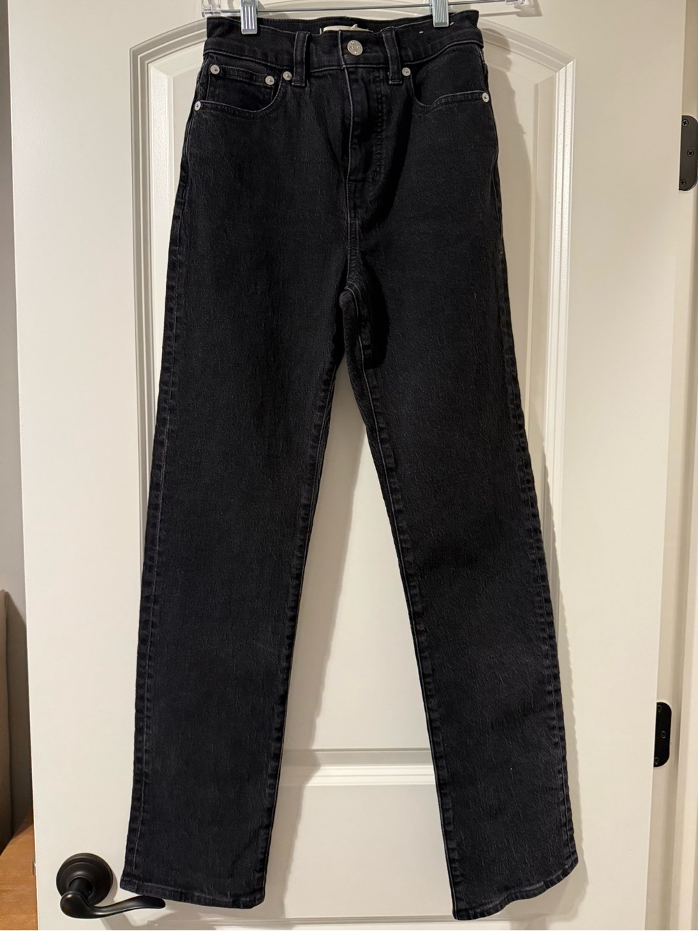 Madewell Women's Black Straight Jeans